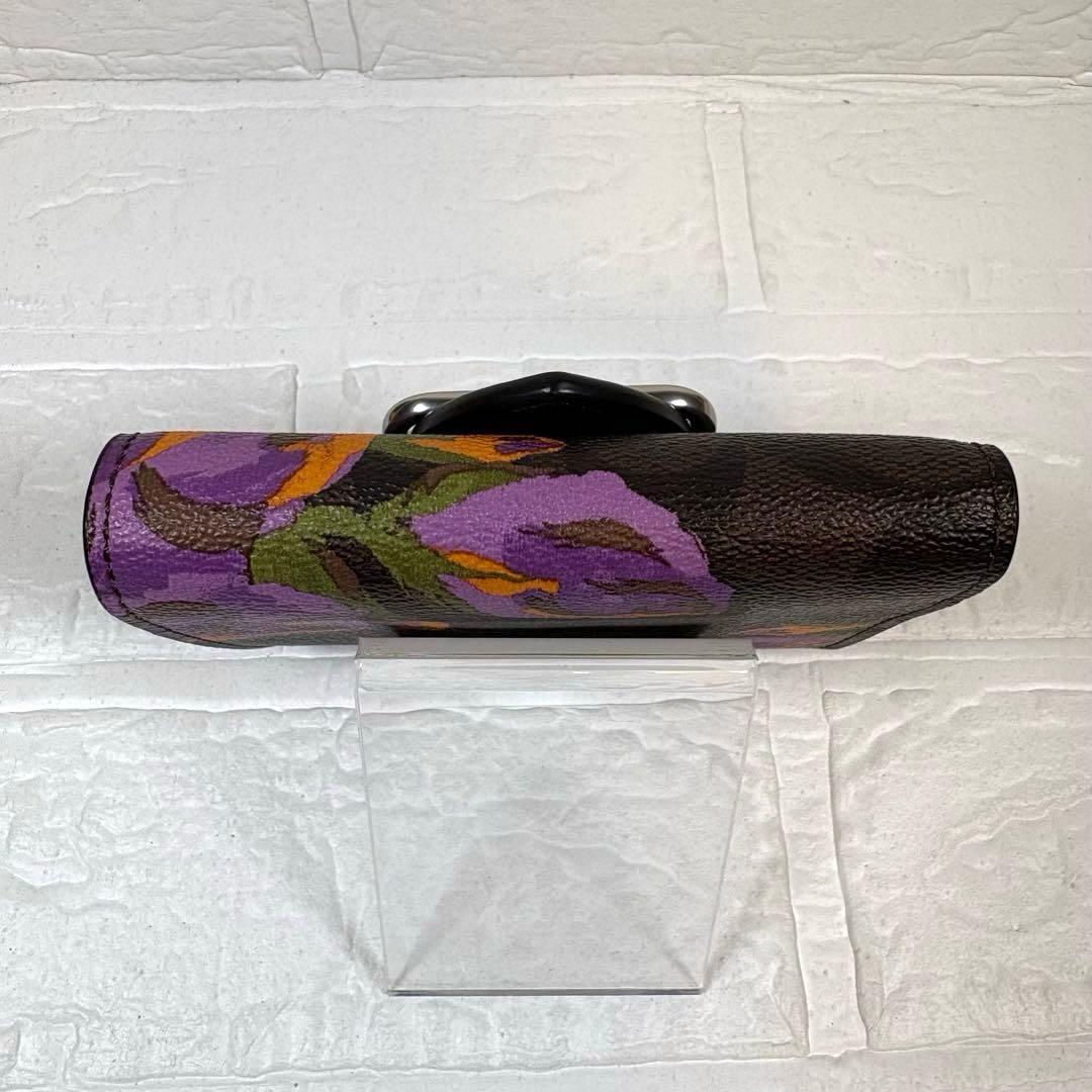 ☆COACH スモール モーガン ウォレット 花柄 三つ折り財布
