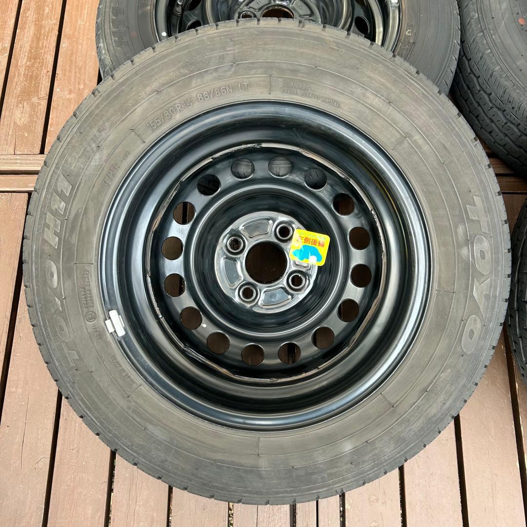 プロボックス純正 タイヤ ホイール　155/80R14 14インチ　PCD100