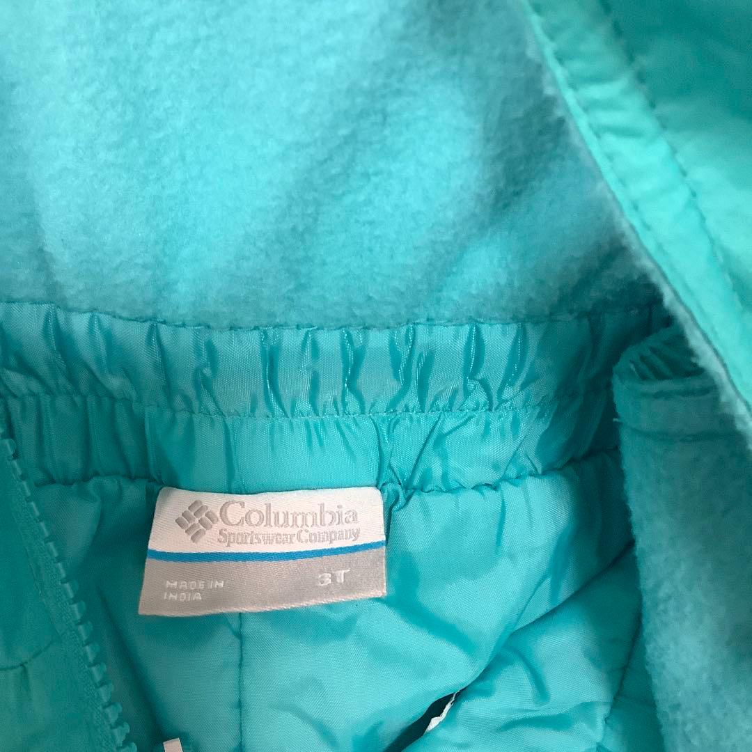 Columbia 子ども用スキーウェアセット ピンク水色　3T