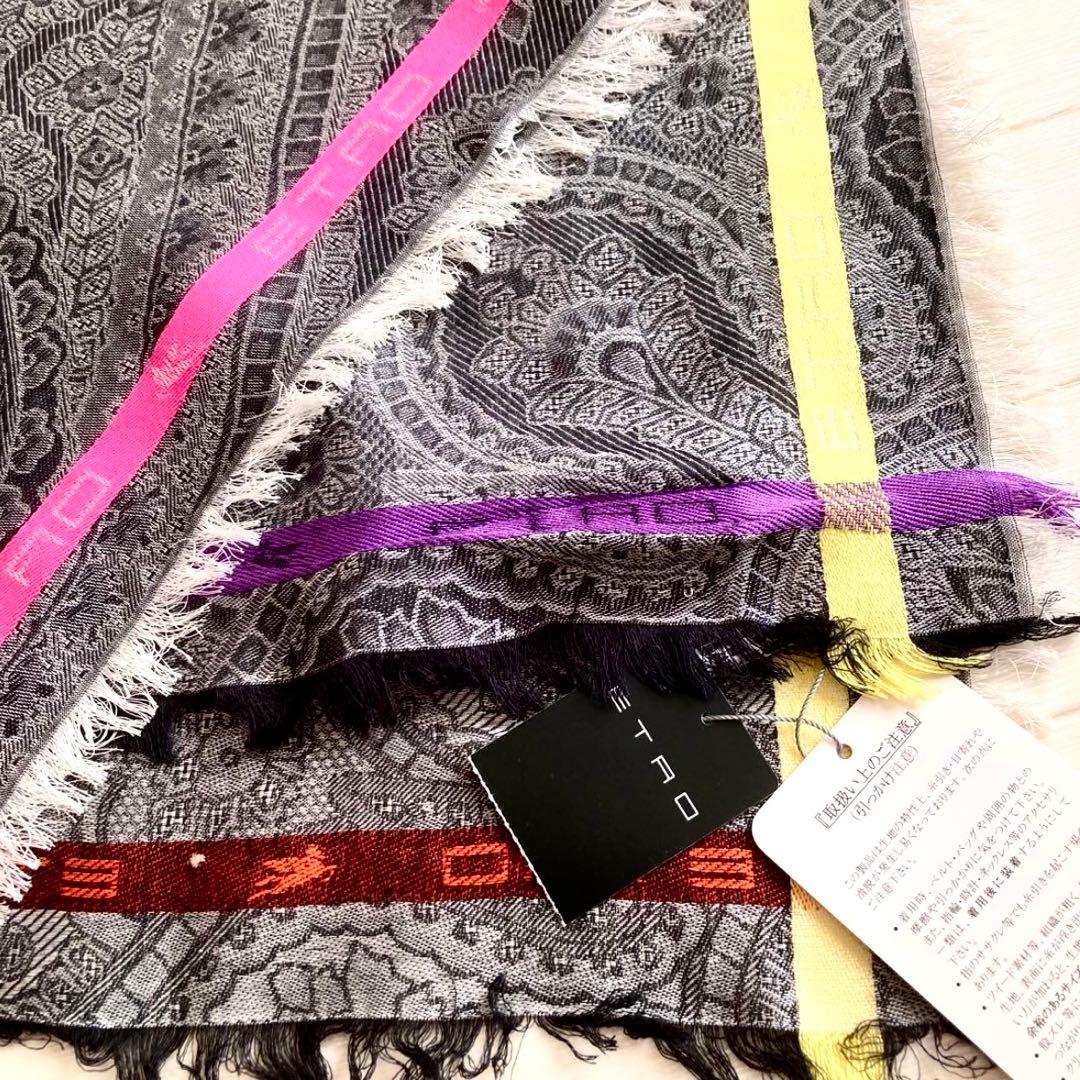 【新品・タグ付き】 ETRO ストール ショッパー付き