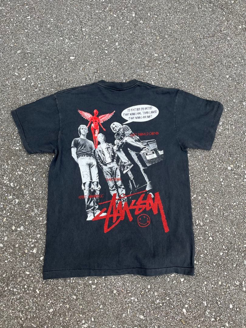 Stüssy × nirvāṇa ブートtシャツ