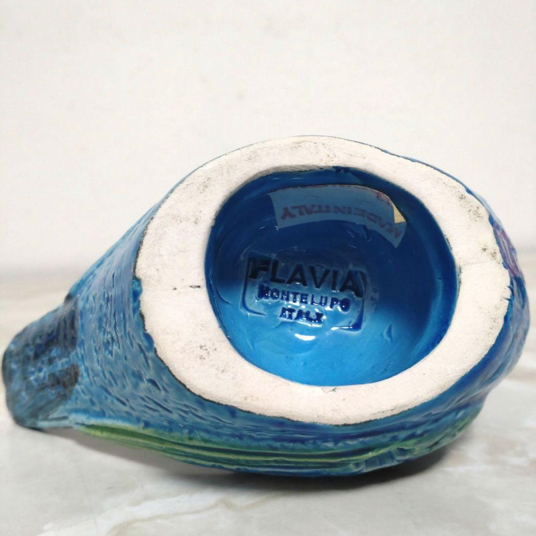 未使用品 BITOSSI社製 イタリア リミニブルー 鳥 FLAVIA 置物3