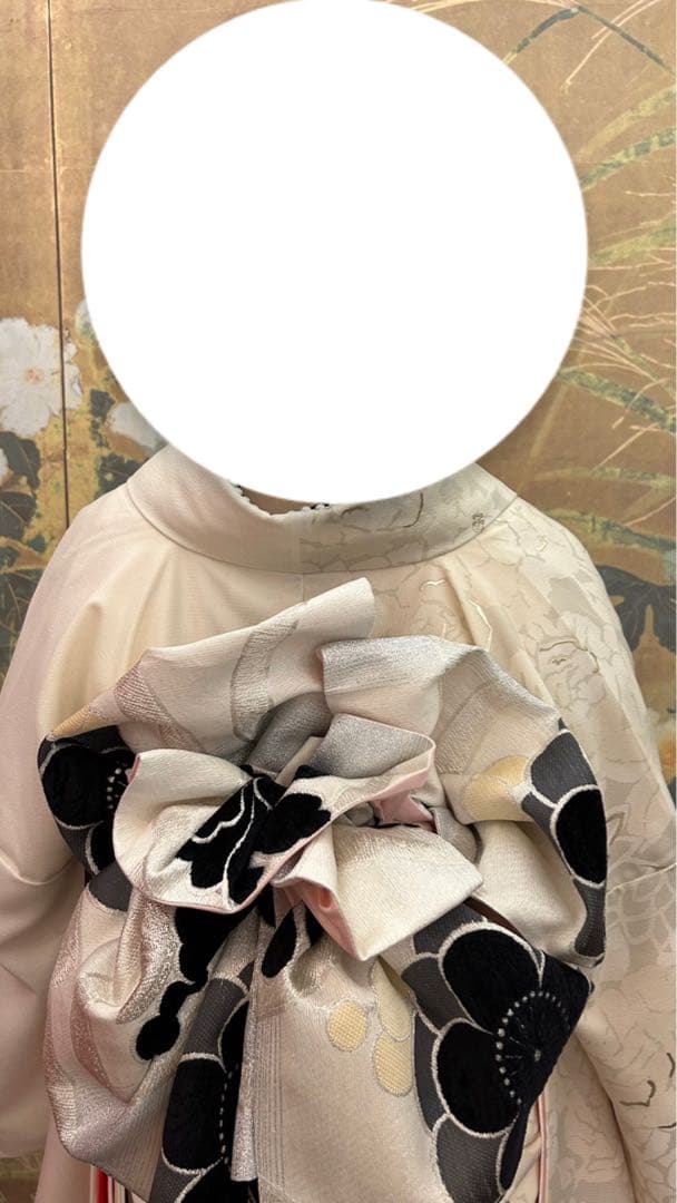ao_na　白地花柄振袖