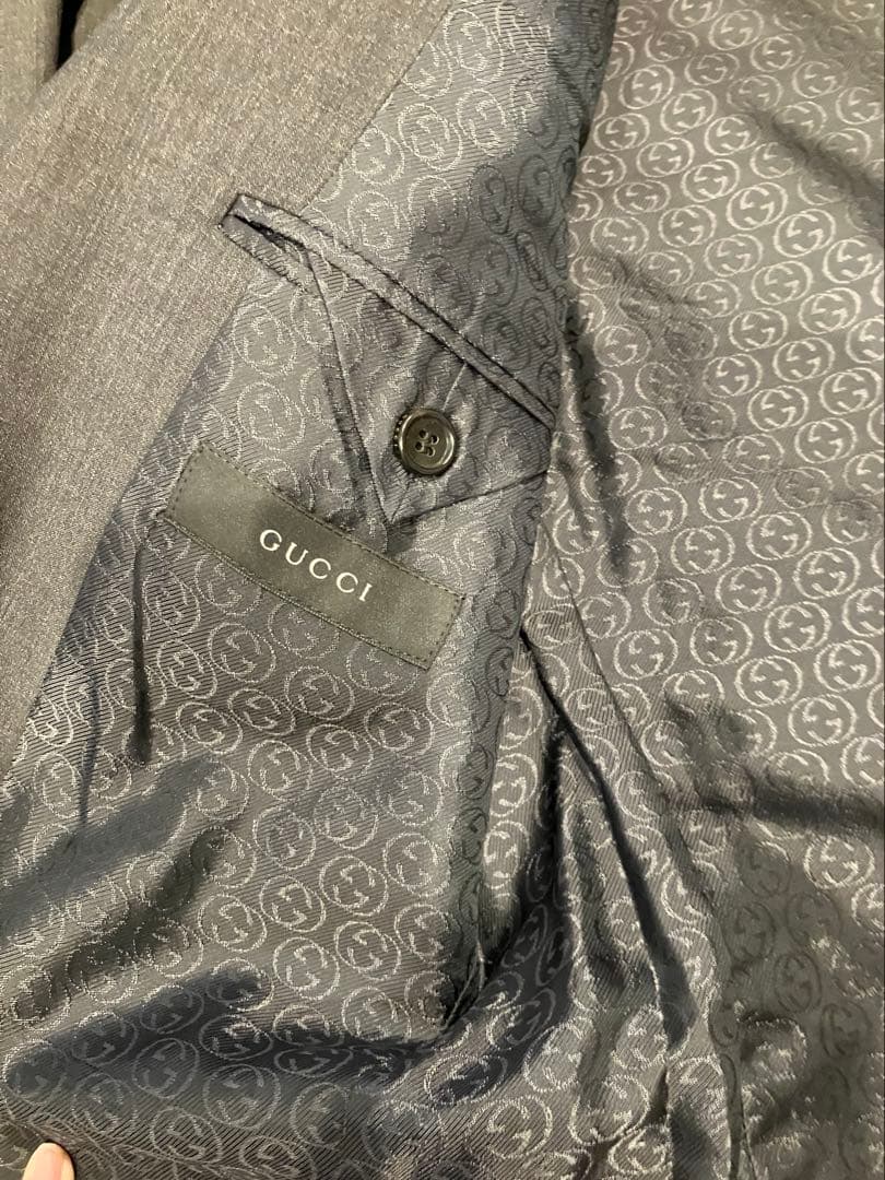 GUCCI グレー スーツジャケット、パンツセット