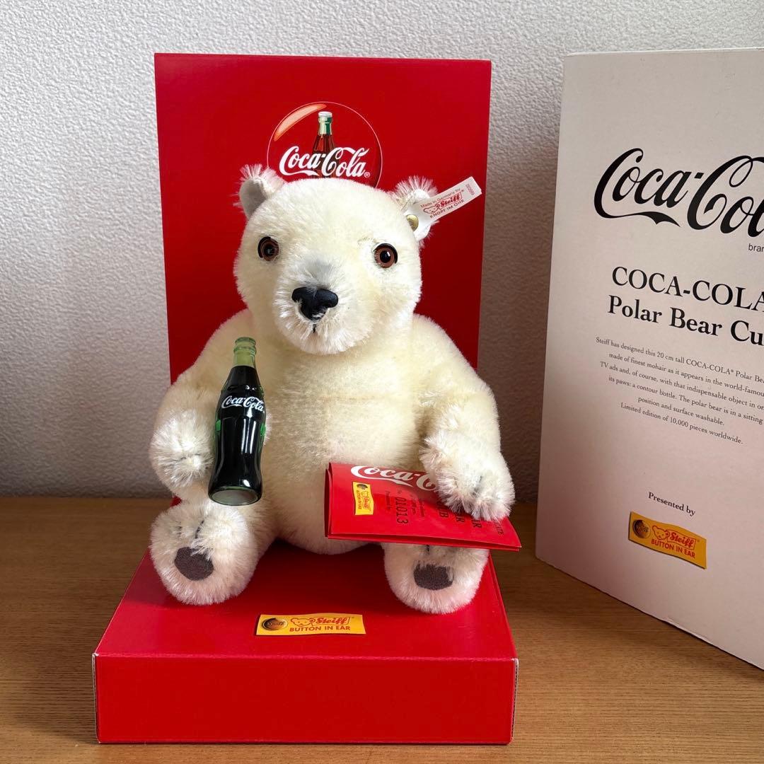 シュタイフ　Steiff コカコーラベア　テディベア　箱付き