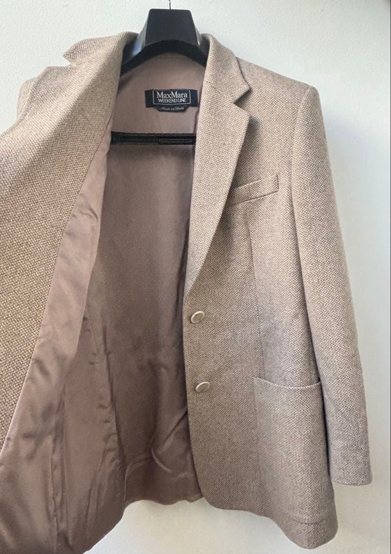 Max Mara マックスマーラ　ベージュ テーラードジャケット　サイズ40