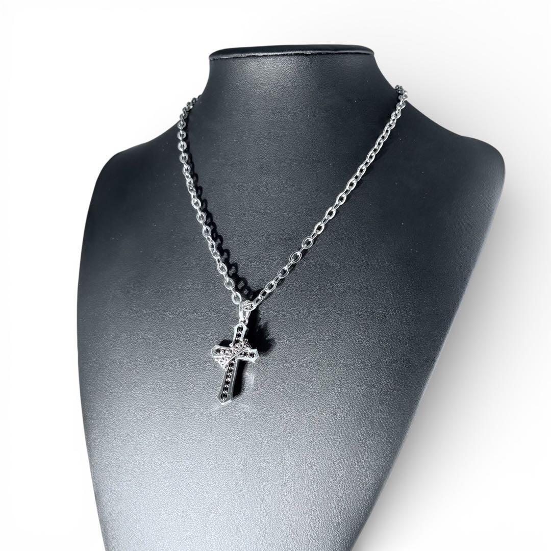 ジャスティンデイビス CROSS CROWN STONE ネックレス SV925