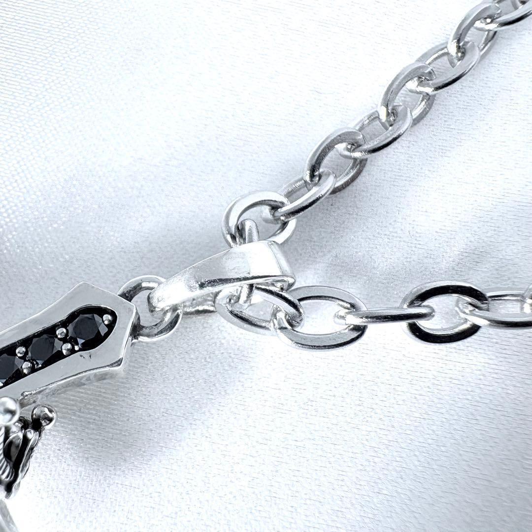 ジャスティンデイビス CROSS CROWN STONE ネックレス SV925