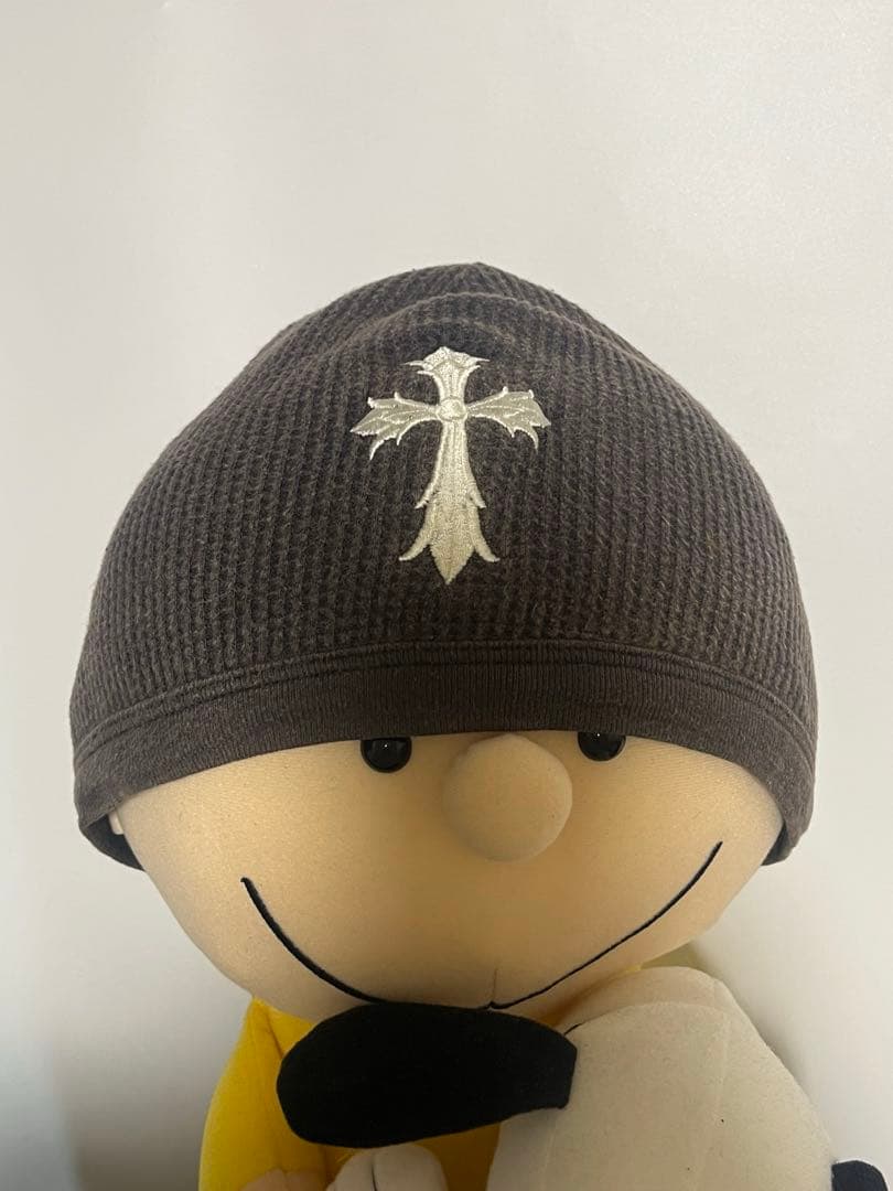 クロムハーツ ニット帽 サーマルビーニー クロス刺繍 ニットキャップ