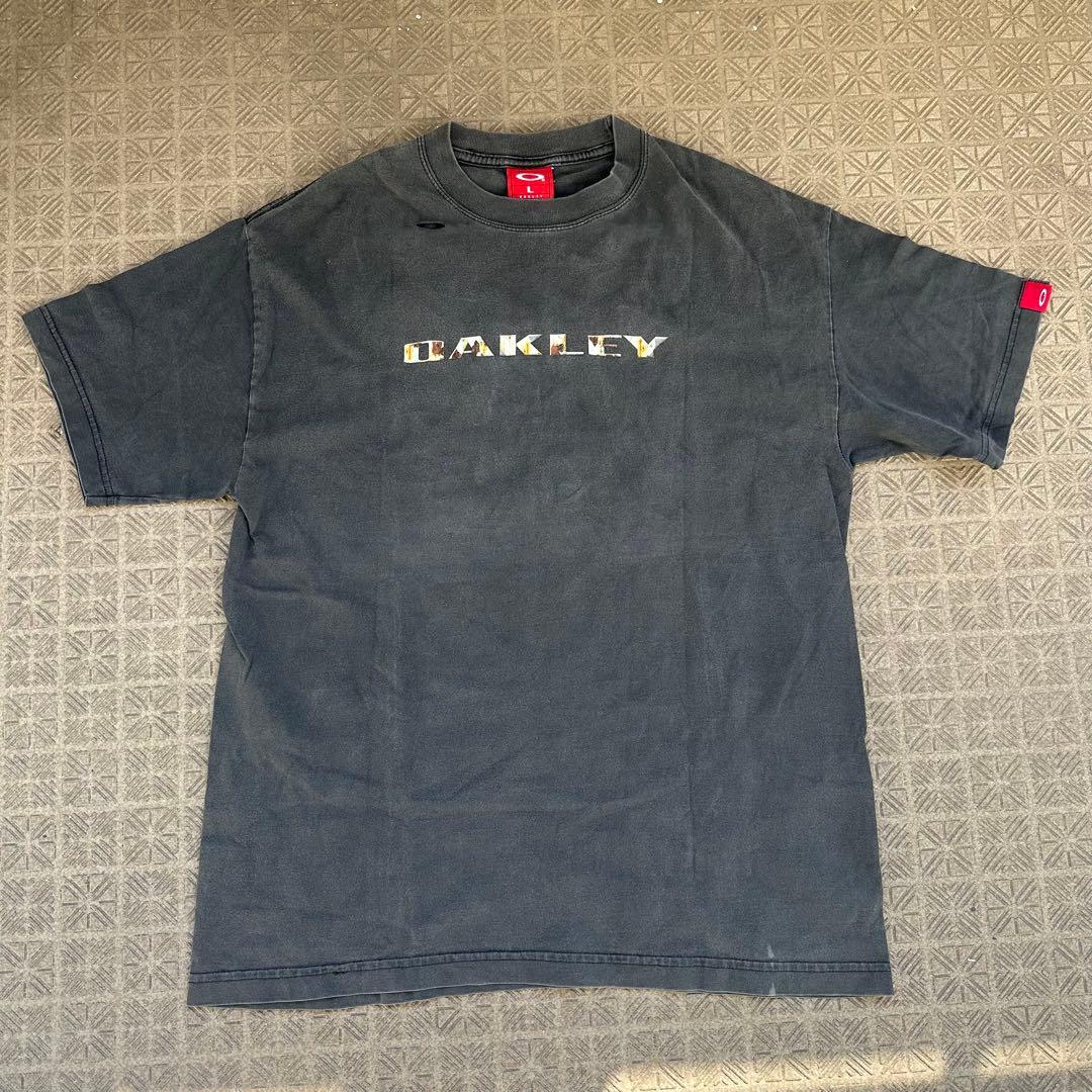 90s oakley tシャツ　赤タグ