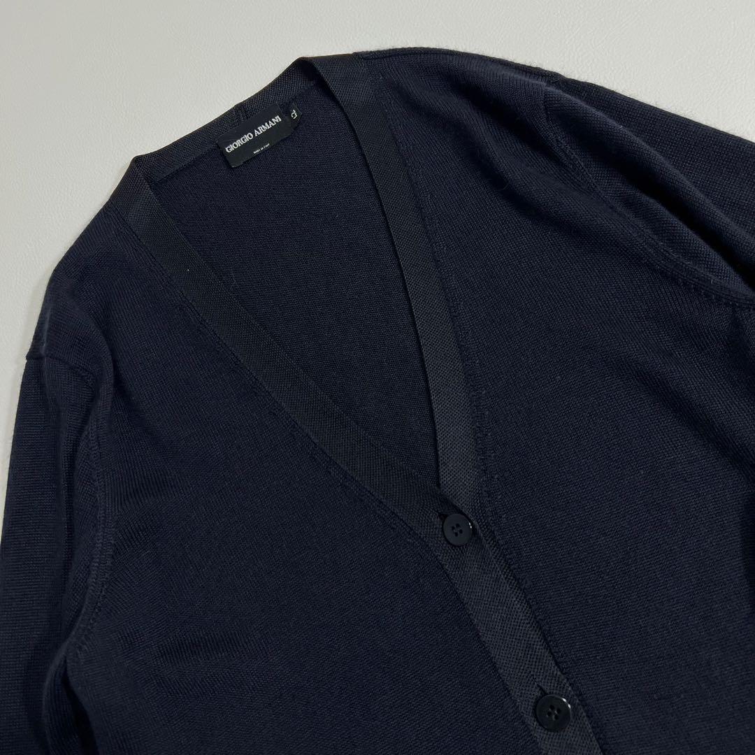 良品　GIORGIO ARMANI アルマーニ　ニットカーディガン　カシミヤ　絹