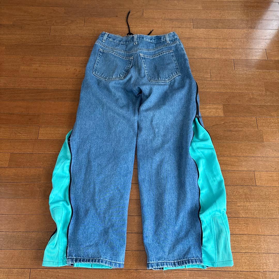 adidas リメイクデニムパンツ フリーサイズ