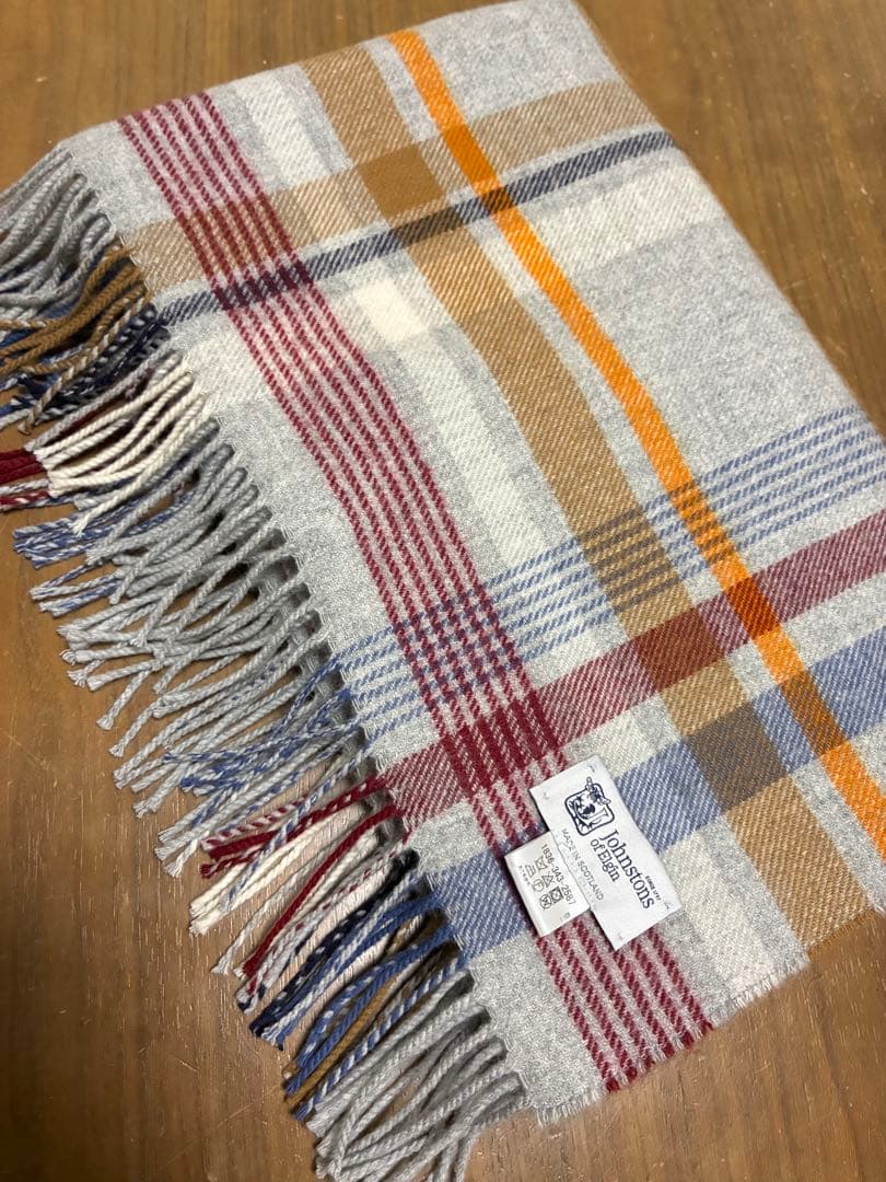 Johnstons ユナイテッドアローズ別注　カシミア混ウール　大判ストール