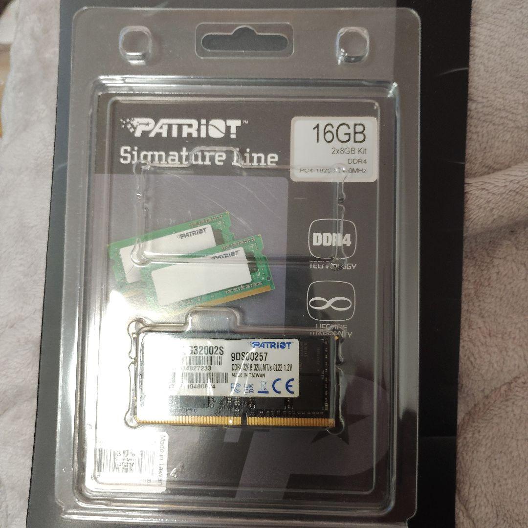 た*く様 パトリオット ddr43200mhz 32gb ノートpc