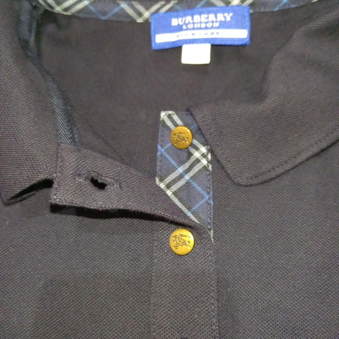 試着のみ　BURBERRY BLUE LABELネイビー 半袖ポロシャツ 40