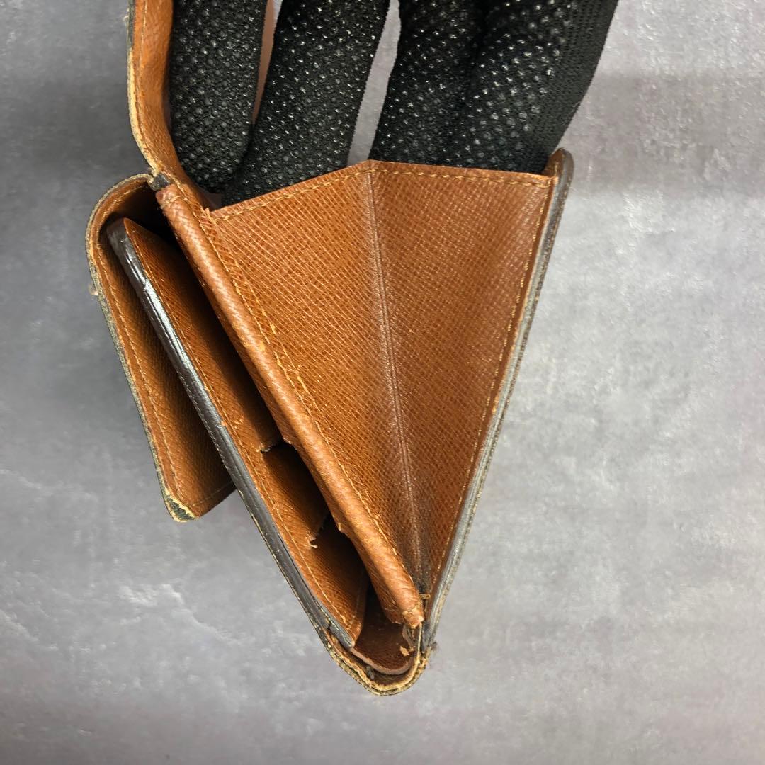 ルイヴィトン モノグラム ポルトモネビエカルトクレディ Wホック 三つ折り財布