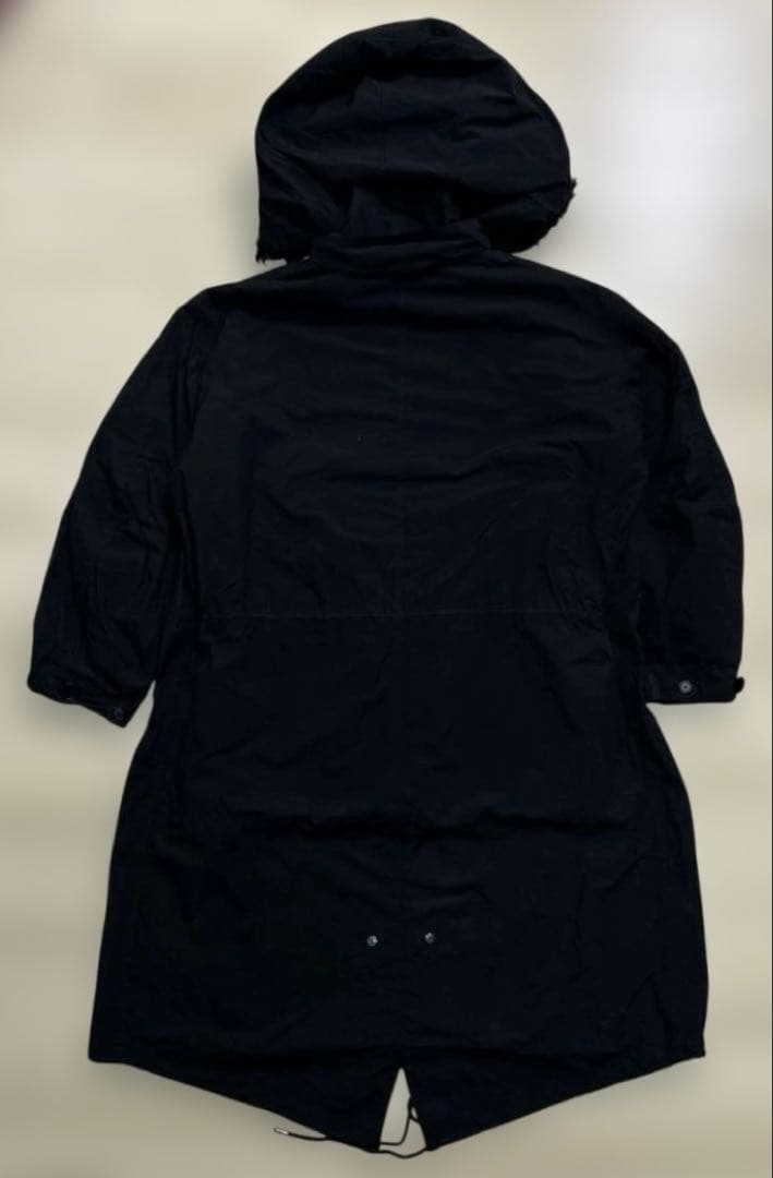 ATON / AIR VENTILE FISHTAIL COAT ブラック 00