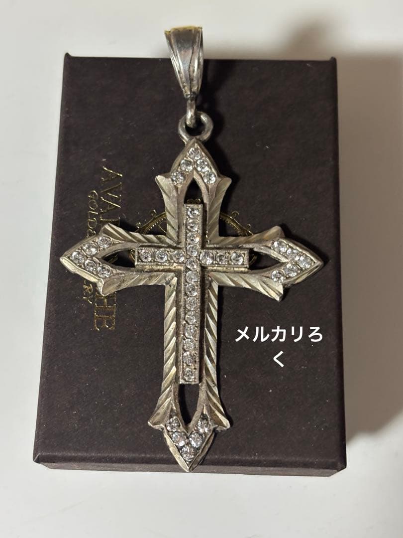 AVALANCHEシルバー925 ネックレス クロストップ ジーザス b-boy