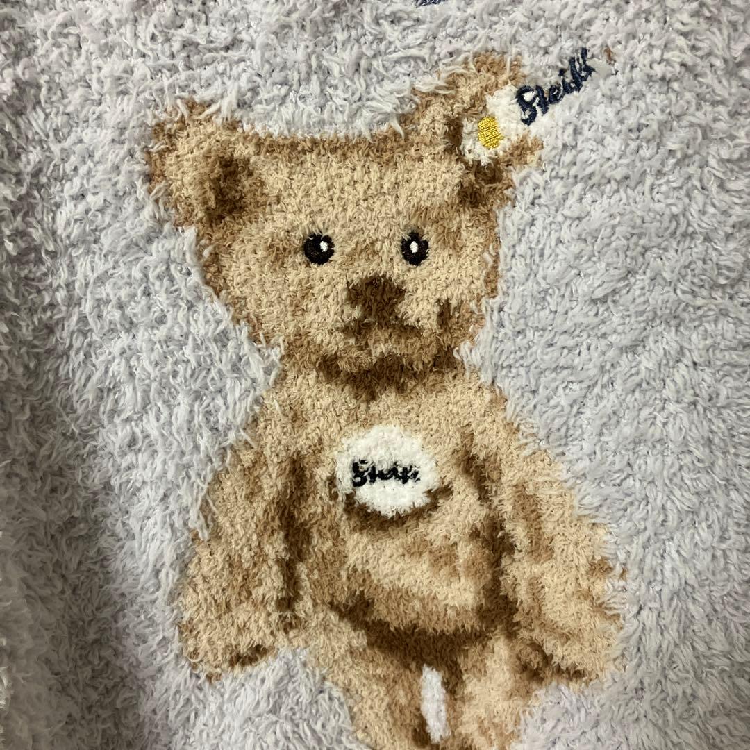 ジェラートピケ　Steiff くま　ルームウェア　水色