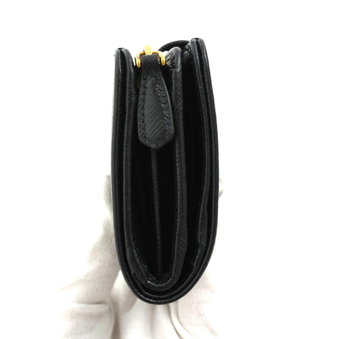 ✨Aランク✨　PRADA ミニ財布　サフィアーノレザー　サフィアーノ　二つ折り
