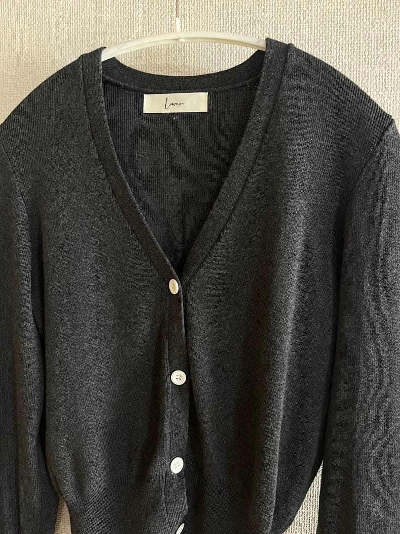 【Louren】Vneck knit compact cardigan