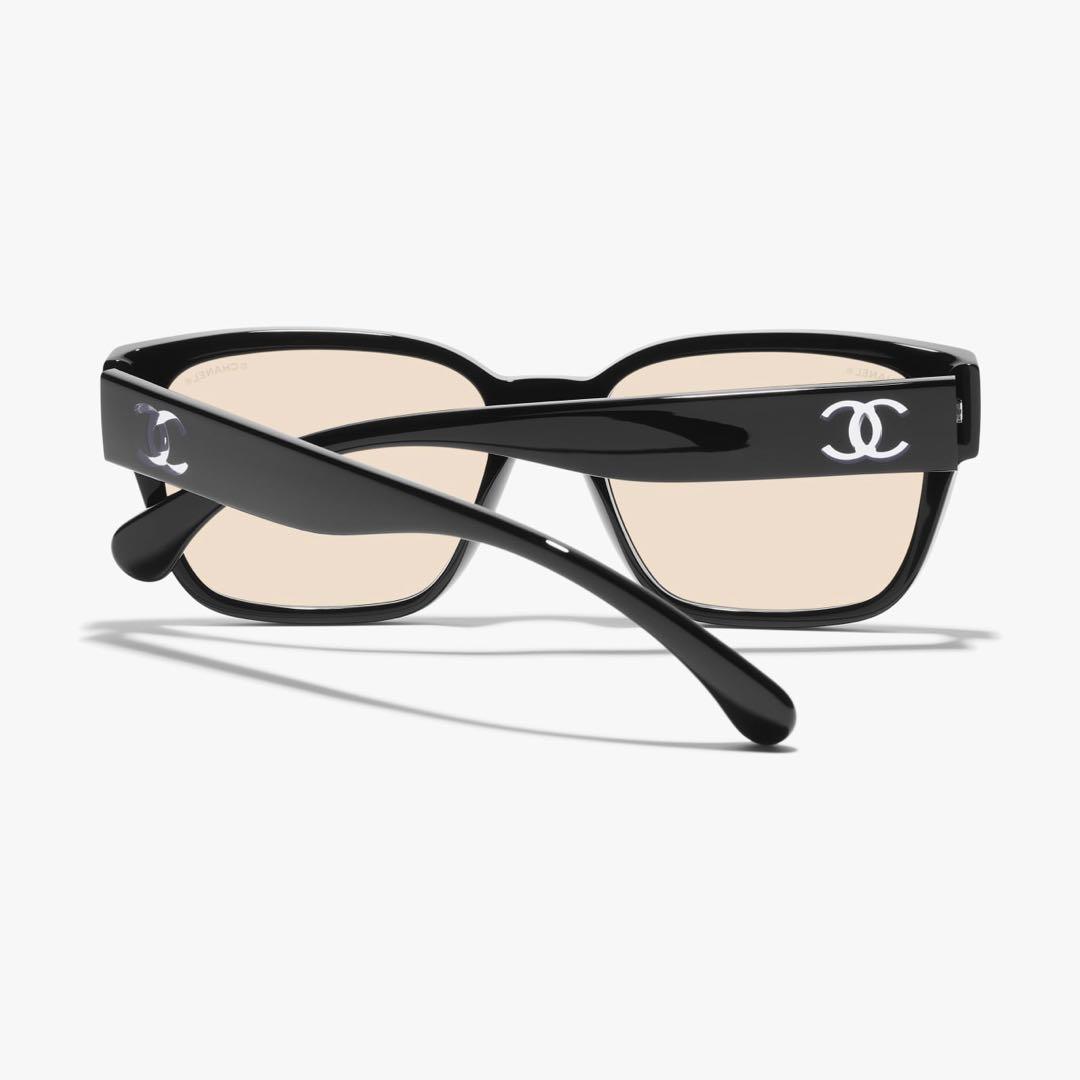 【極美品】CHANEL シャネル カラーグラス ブルーライトカット ブラック