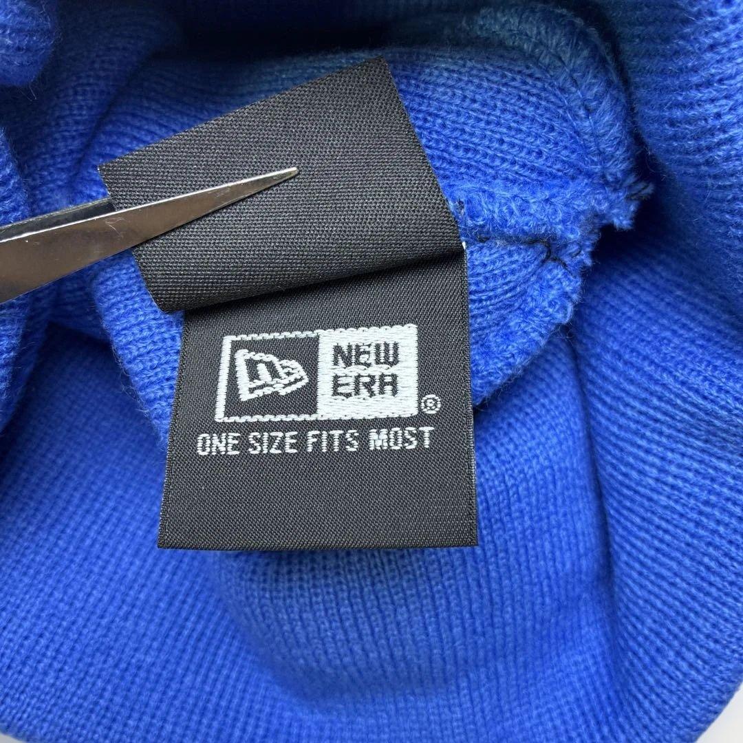 Supreme シュプリーム　NEW ERA コラボ　ニット帽　Sロゴ　ブルー