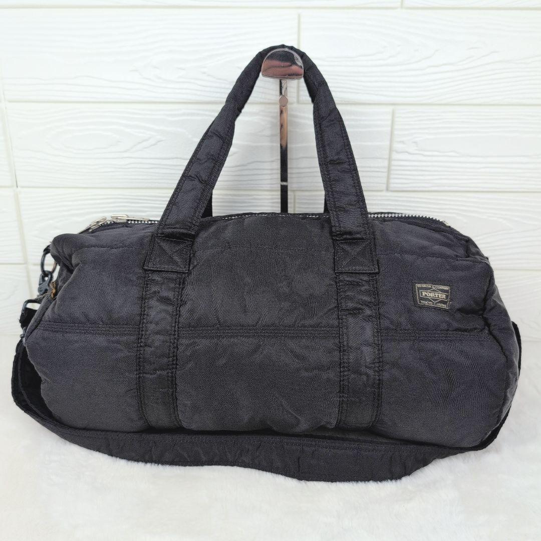 美品✨️PORTER ミニボストンバッグ タンカー 2way ブラック系