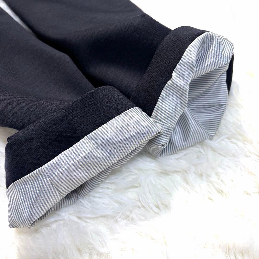 【美品】COMME CA MEN 紺ブレ 金ボタン 6B 背抜き ネイビー LL