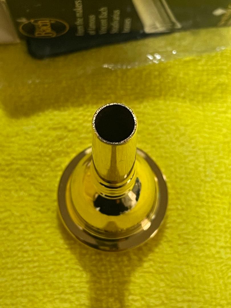 bach トロンボーンマウスピース　バック 5GS 金メッキ 細管用