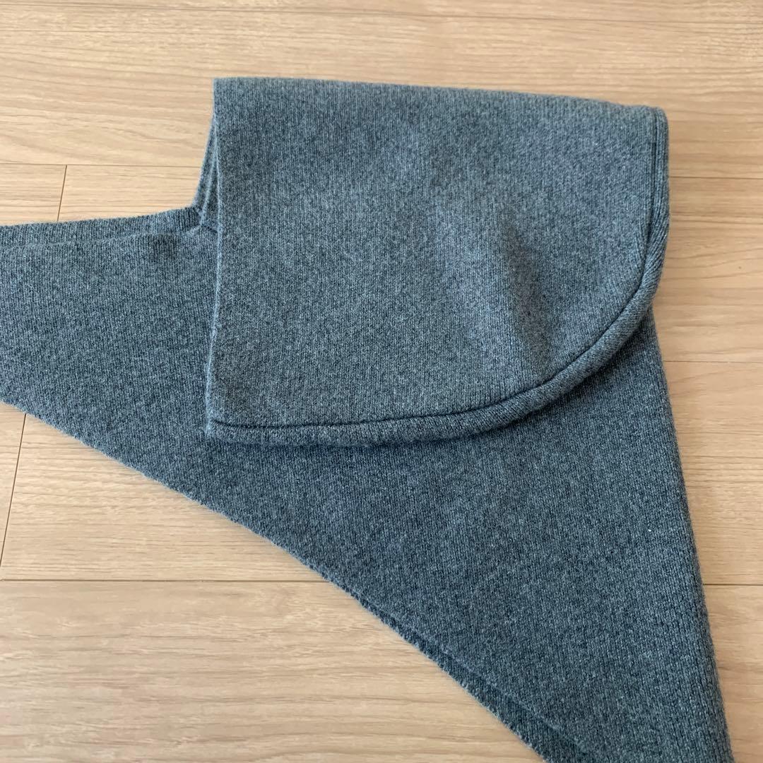 y_yo y YO イーヨ hooded ストール カシミヤ マフラー グレー