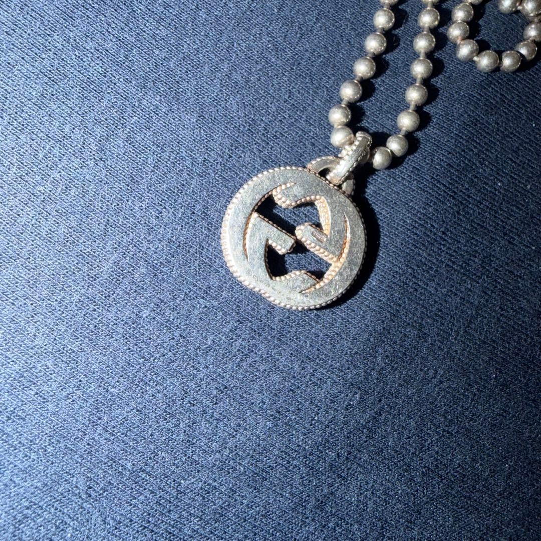 GUCCI インターロッキングG ボールチェーンネックレス