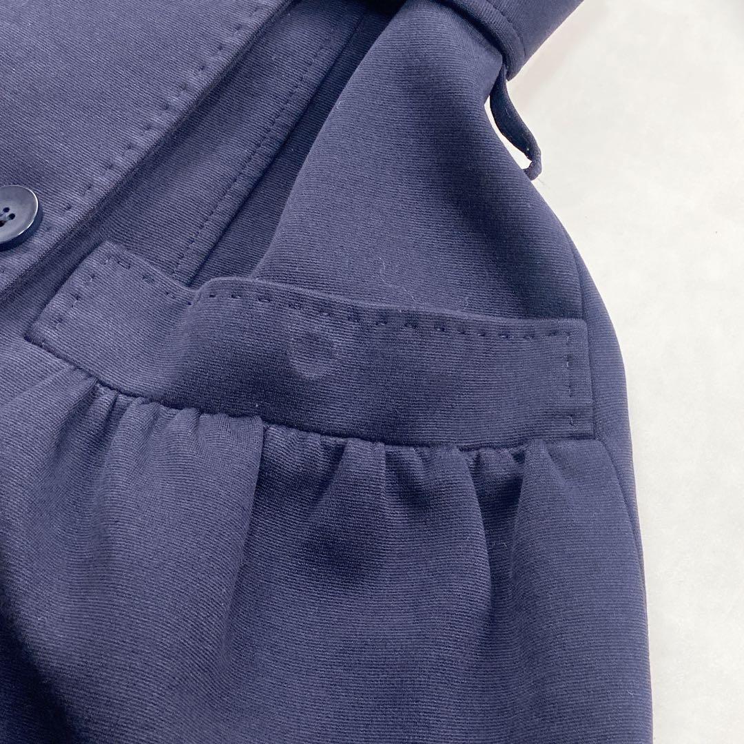 極美品 MaxMara ダブルベルト ストレッチトレンチコート ギャザー