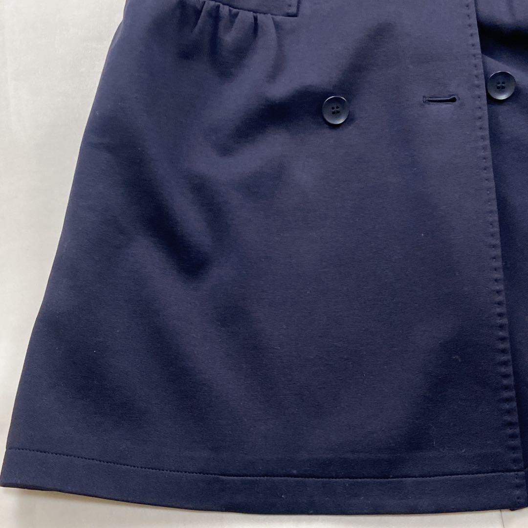極美品 MaxMara ダブルベルト ストレッチトレンチコート ギャザー