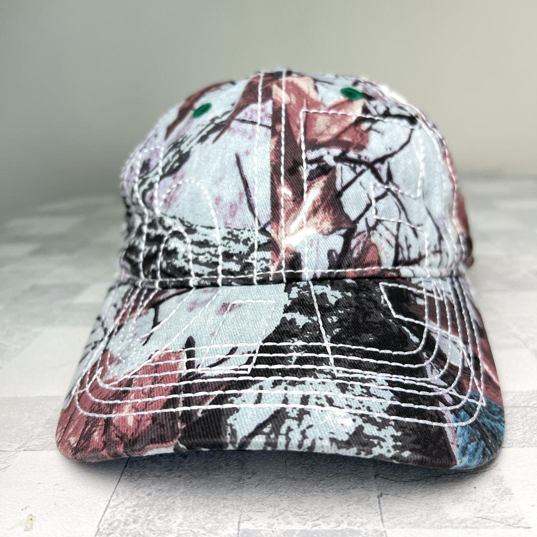 美品 b.Eautiful ビューティフル リーフカモ ボタニカル柄 キャップ