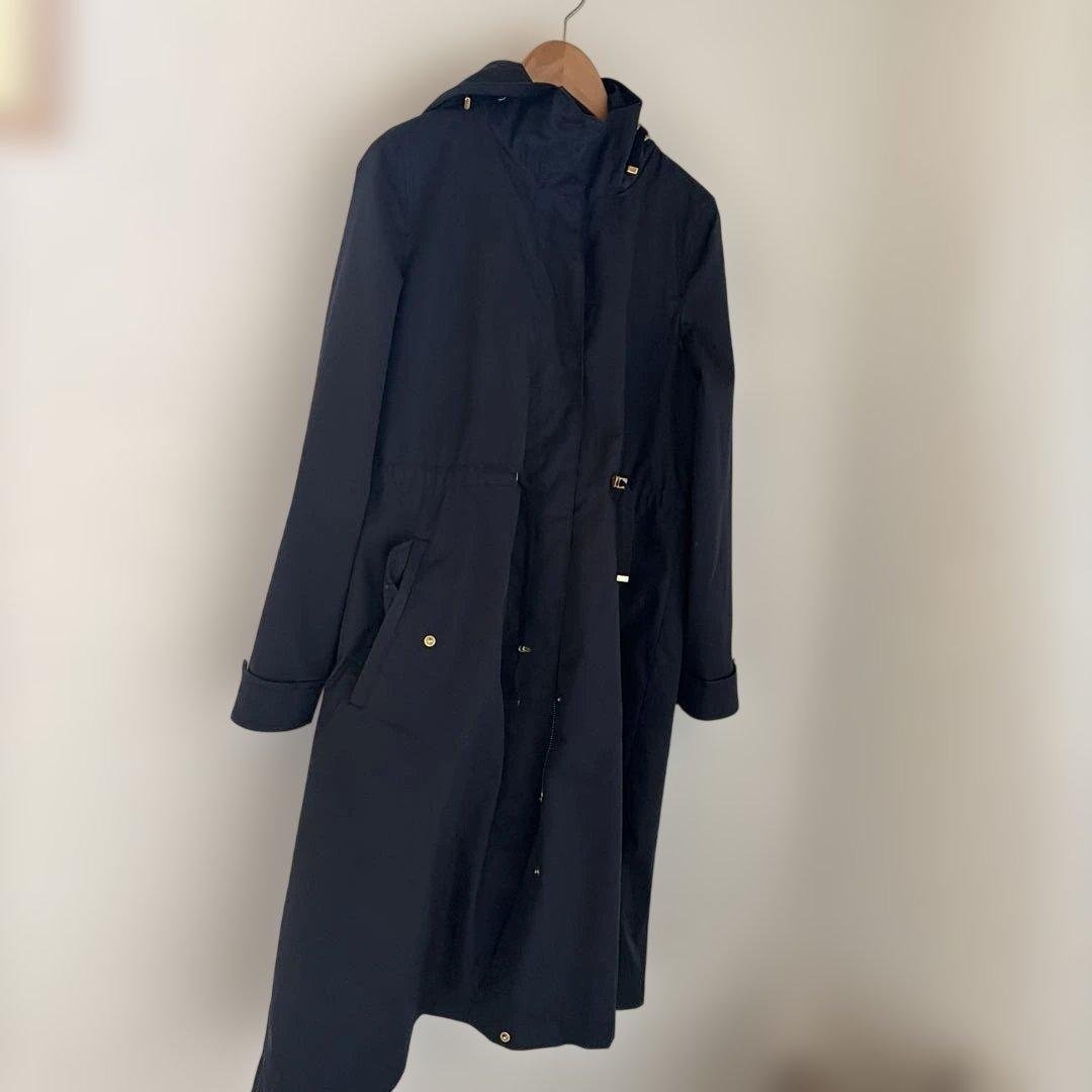 ANAYI ライナー付き モッズコート 38 ネイビー