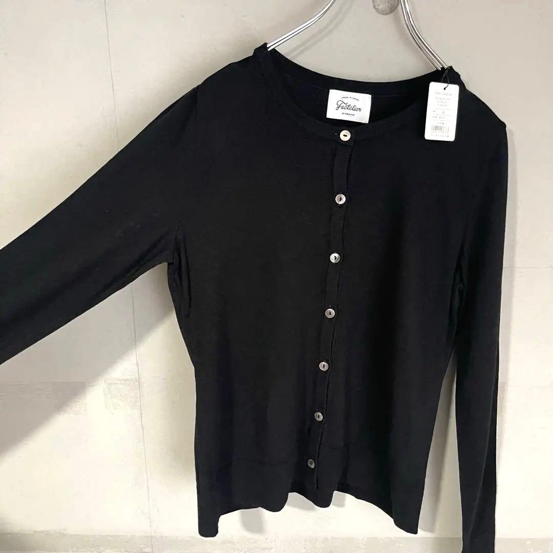 新品✨Factelier ファクトリエ　テンセルカシミヤ クルー　カーディガン