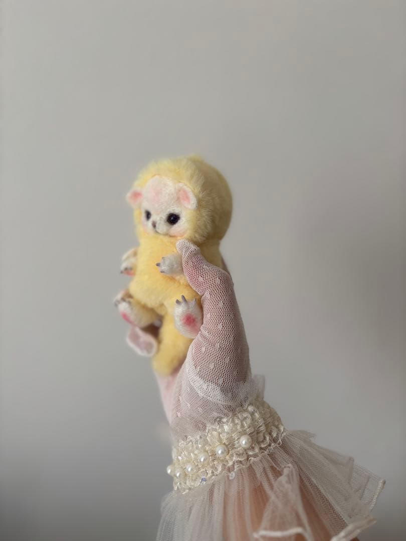 アートドール　No.58黄兎幻獣　羊毛フェルト