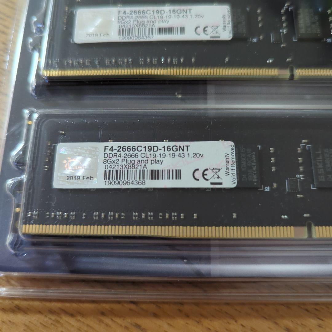 DDR4 2666 8GB✕2 16GB デスクトップ用メモリー