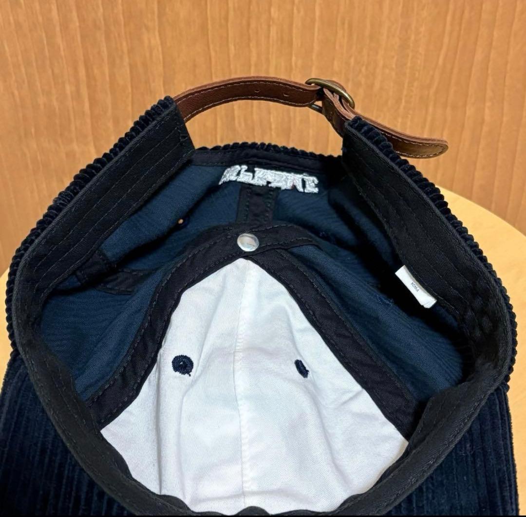 シュプリーム　SUPREME Sロゴ　キャップ　ネイビー　紺　コーデュロイ