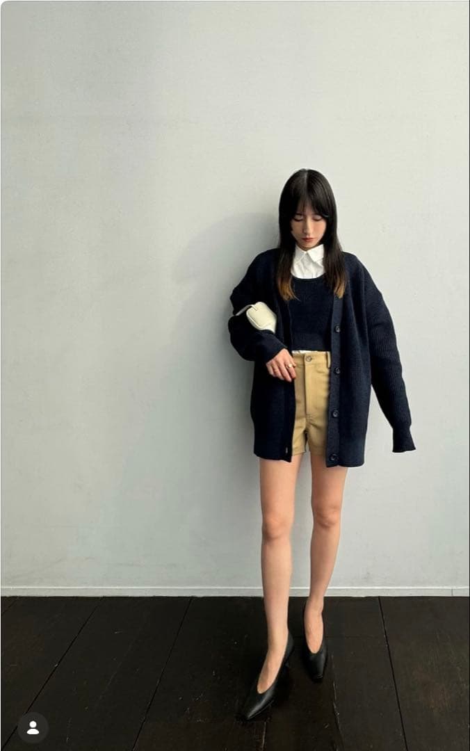トップス CLANE BUSTIER SET KNIT CARDIGAN