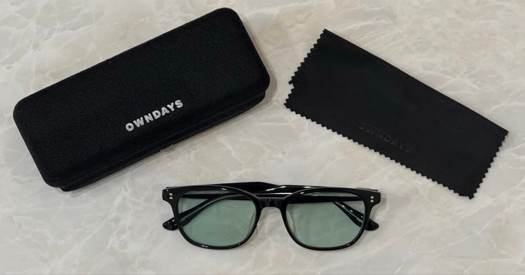 OWNDAYS 木村拓哉 BACK in BLACK サングラス グリーンレンズ
