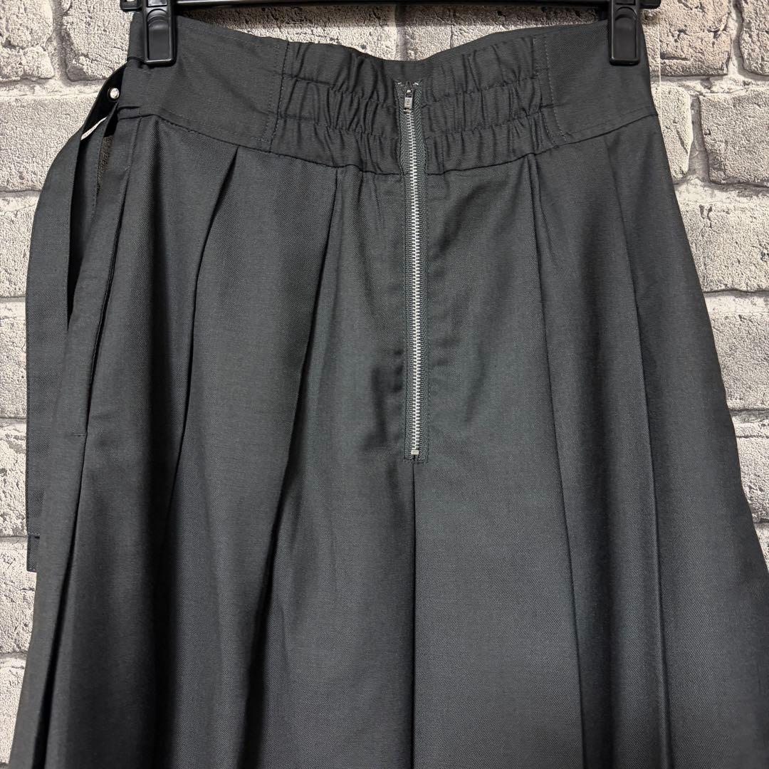 【美品】HARE　プリーツスリットスカート　グレー