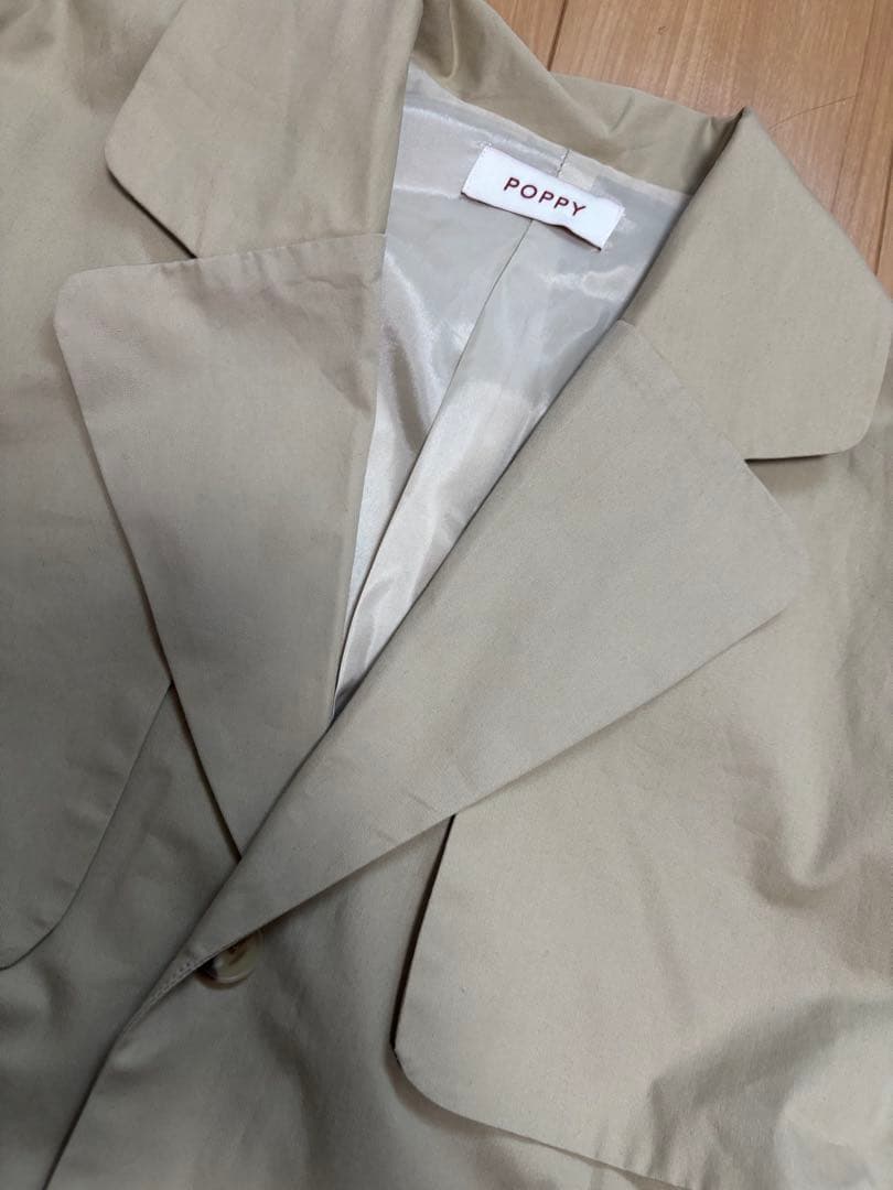 POPPY FLARED TRENCH CORT あさぎーにょトレンチコート　春