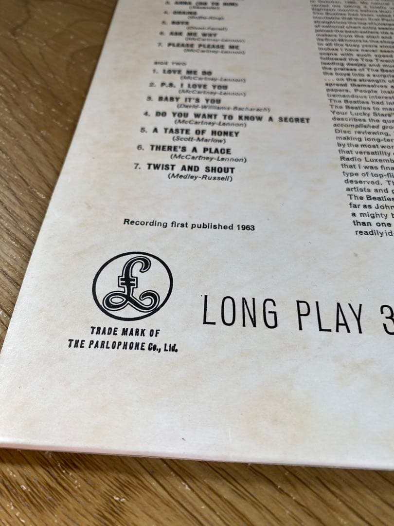【UK 再発盤】THE BEATLES PLEASE PLEASE ME LP