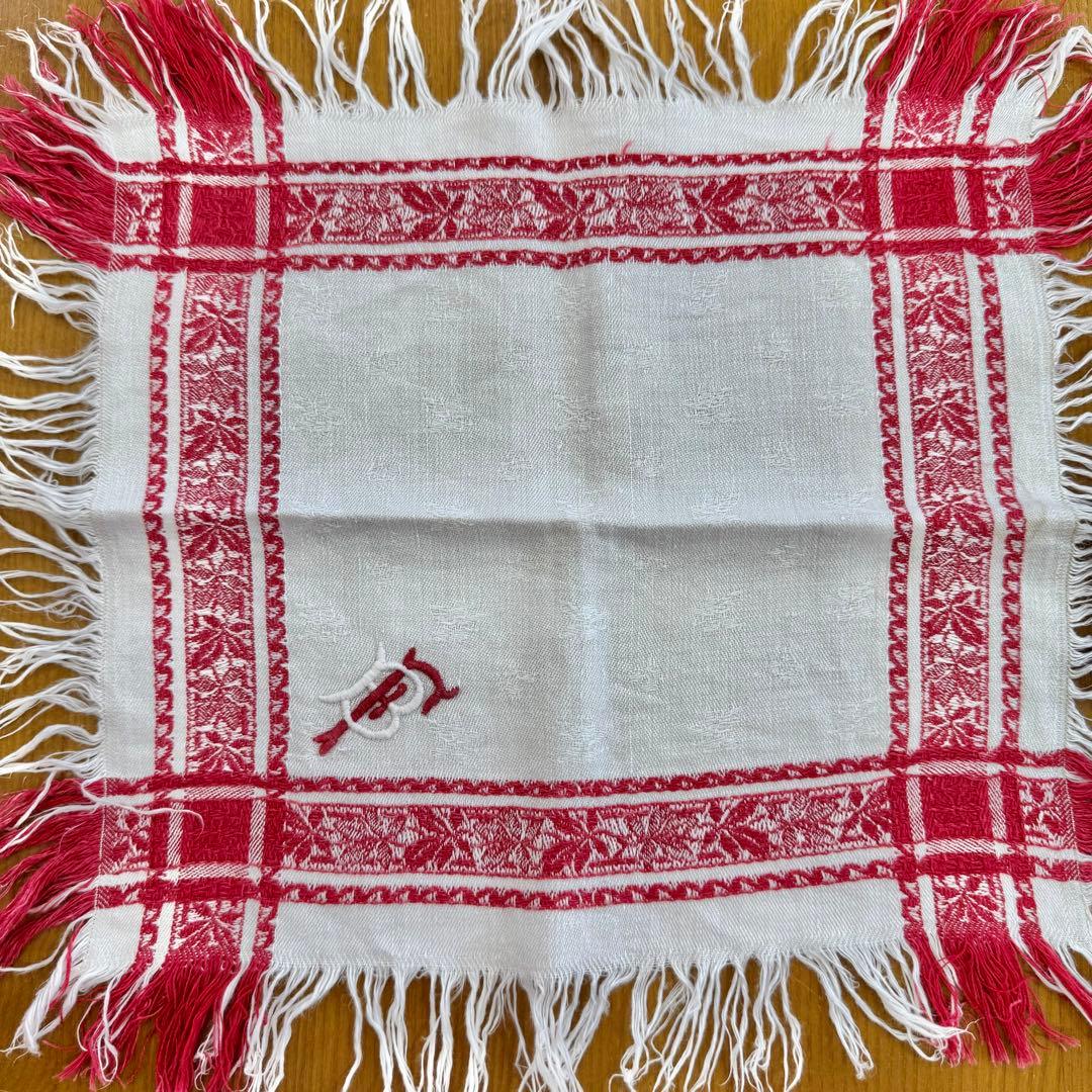 フランスアンティーク　ナフキン　モノグラム刺繍　アンティーク雑貨　フランス雑貨