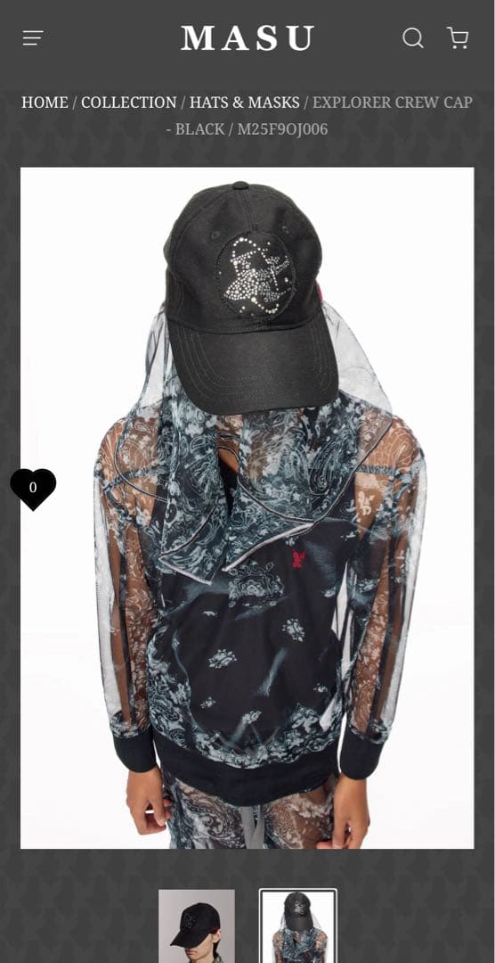 帽子 masu EXPLORER CREW CAP