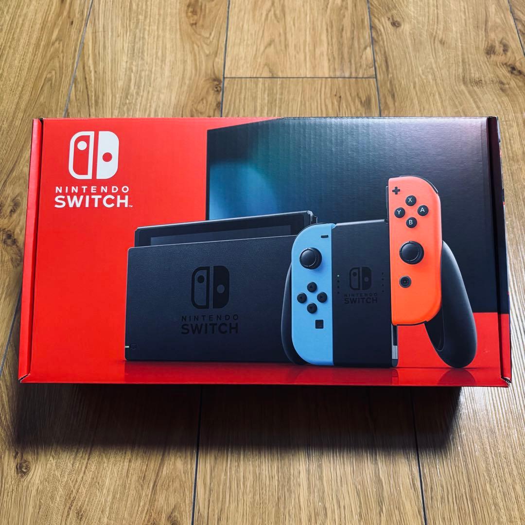 【美品・箱付き】Nintendo Switch 本体 青/赤