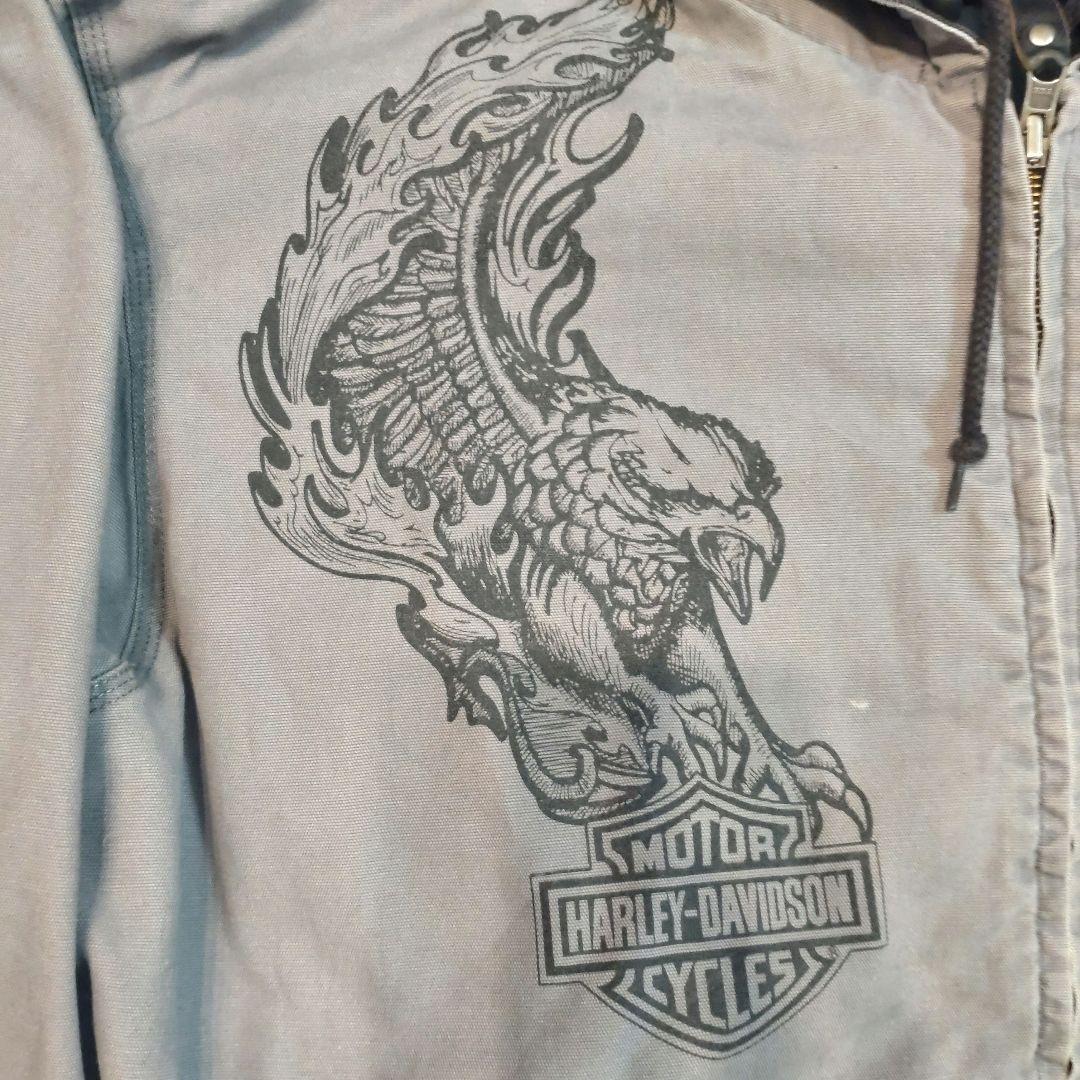 Harley-Davidson ダックジャケット 2XL リバーシブル 刺繍