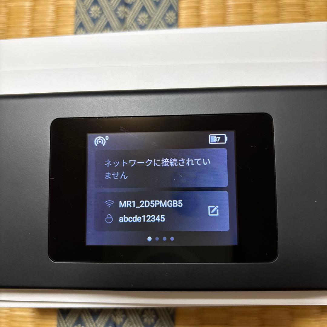 リチャージＷiＦi本体　MR1 モバイルルーター ブラック